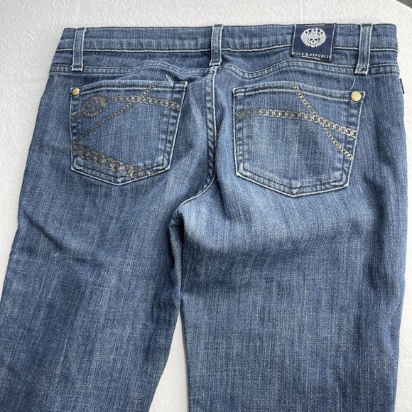 Rock & Republic Denim - ROCK & REPUBLIC Dark Wash Boot Cut Jeans Women’s Sz 29 Inseam 32” Cut #001481